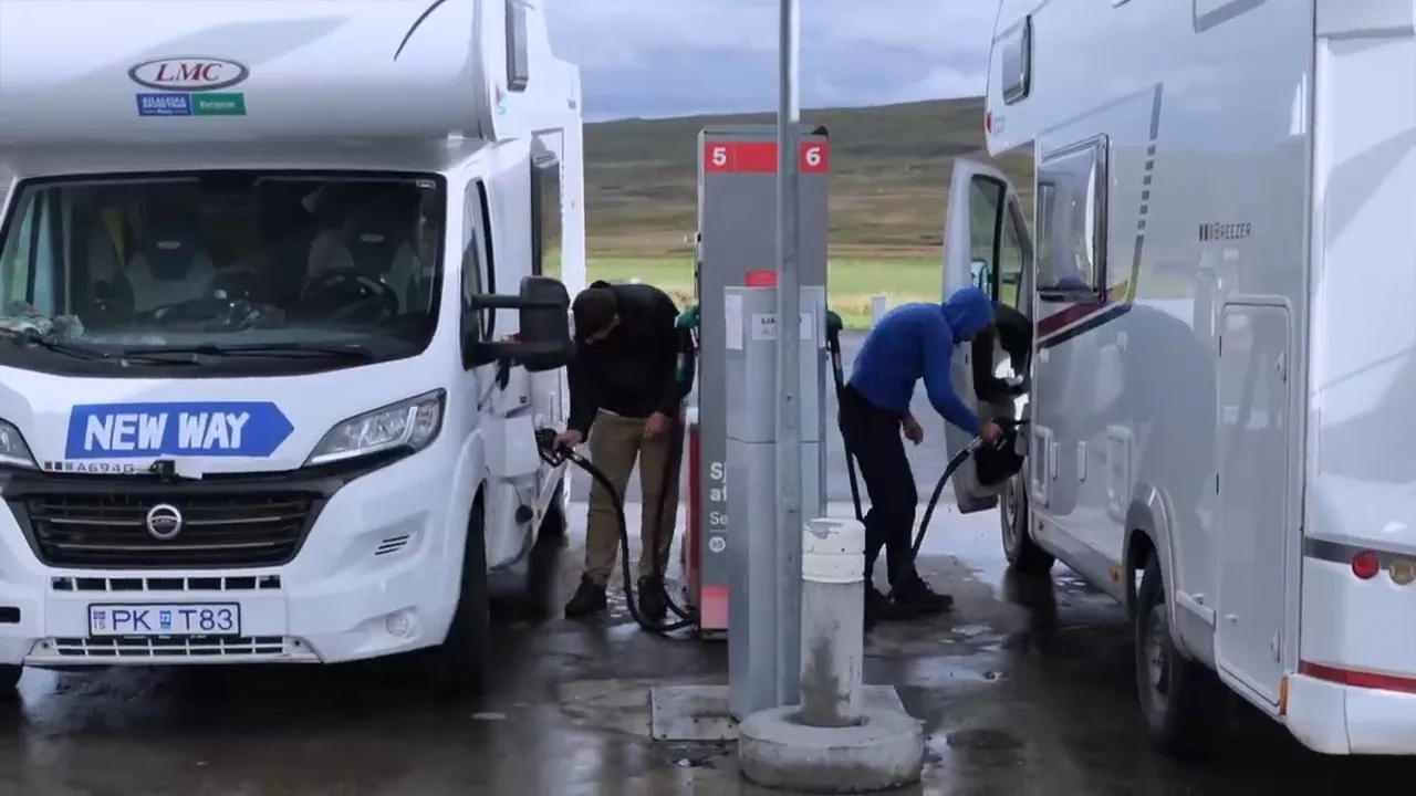 Автозаправки в Исландии