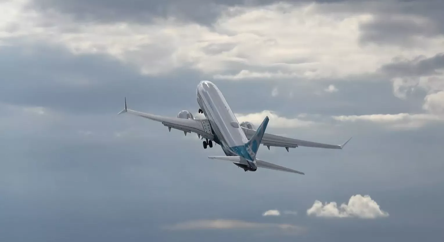 Boeing 737 MAX на взлете