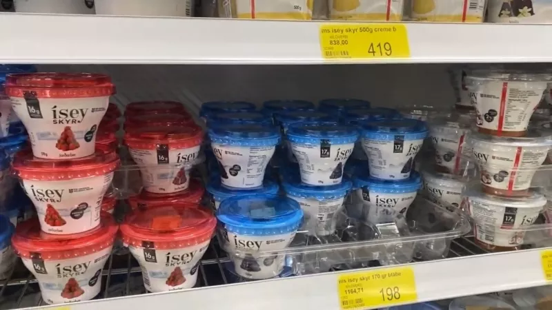 Цены в Исландии - молочные продукты