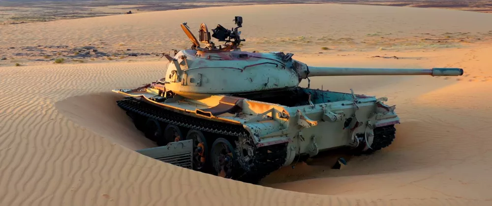 Отголоски Чадско-ливийской войны - танки Т-62 в пустыне Сахара