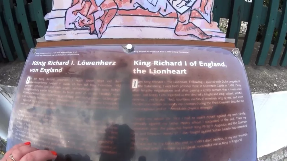 Памятная табличка о Ричарде Львиное Сердце
