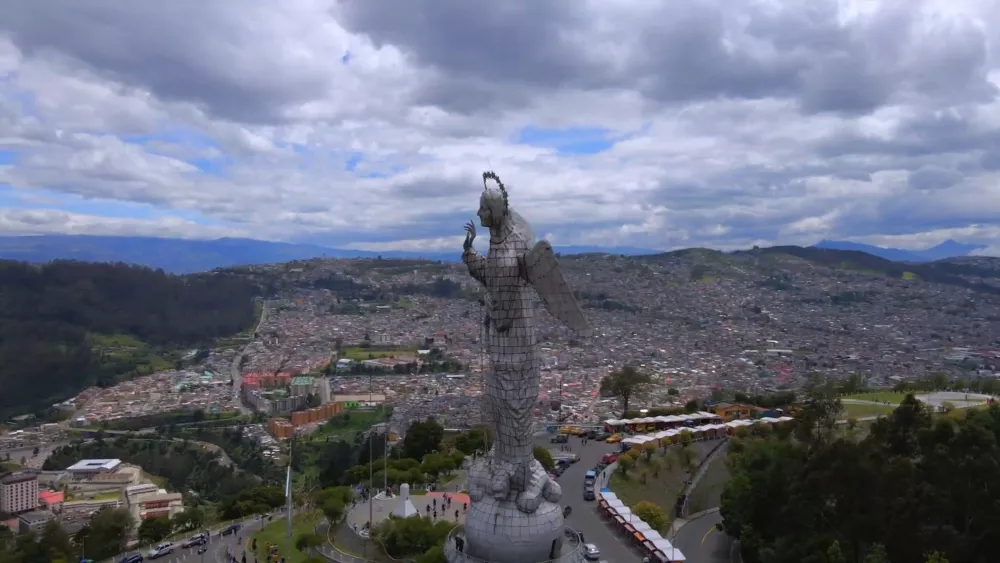Панорама Кито - столица Эквадора