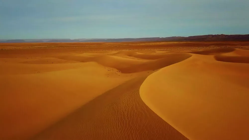 Песчаные барханы Сахары в Чаде