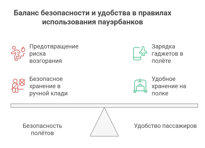 Новые правила перевозки пауэрбанков
