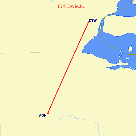 перелет Лима — Детройт на карте
