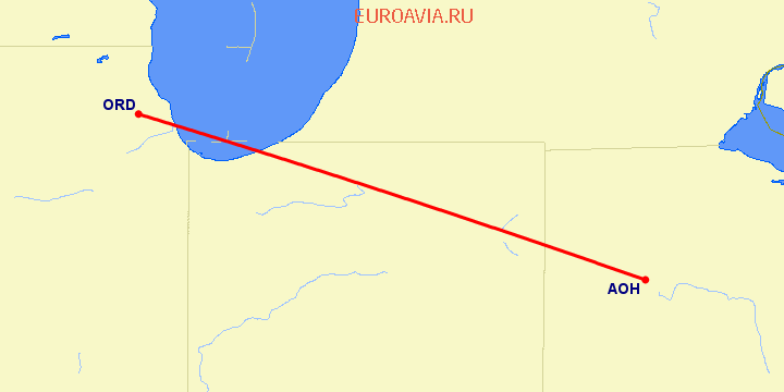 перелет Лима — Чикаго на карте