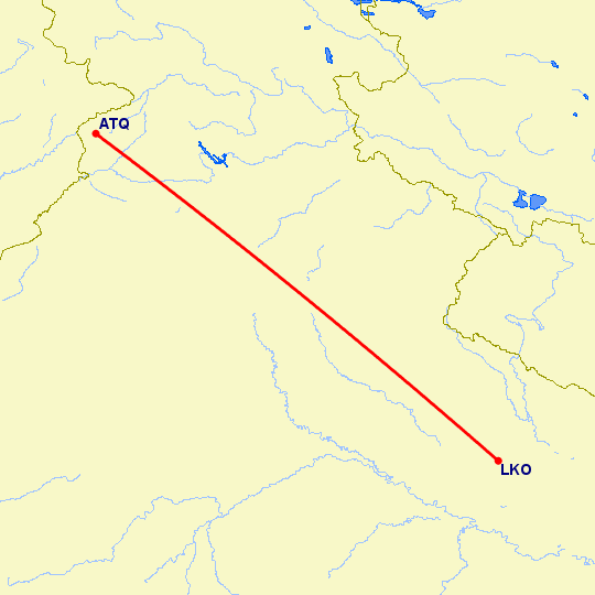 перелет Амритсар — Лакнау на карте