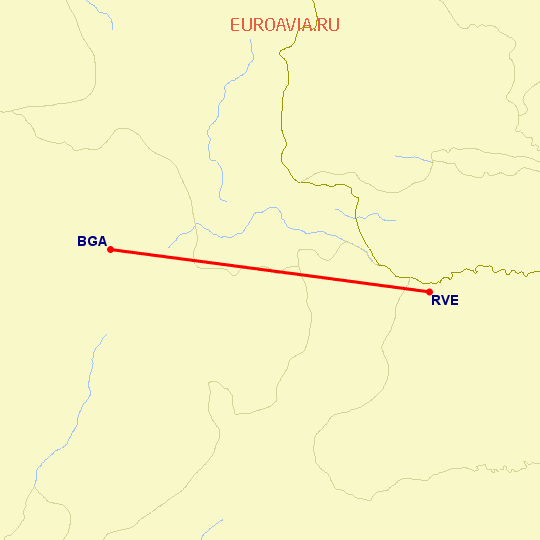 перелет Букараманга — Саравена на карте