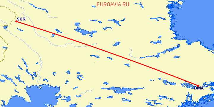 перелет Стокгольм — Scranton на карте
