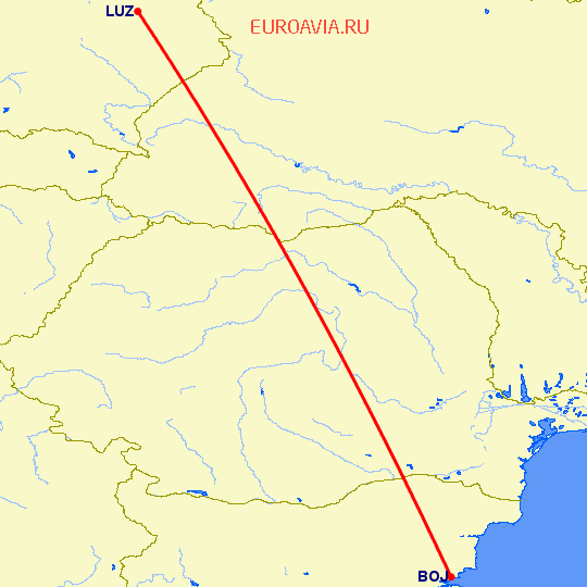 перелет Бургас — Lushan на карте