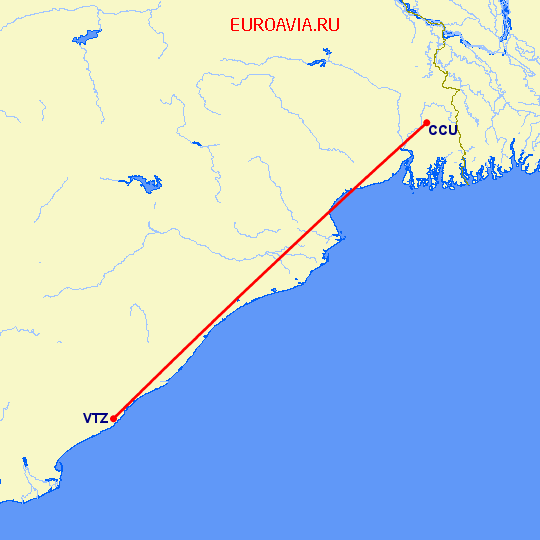 перелет Kolkata — Вишакхапатнам на карте