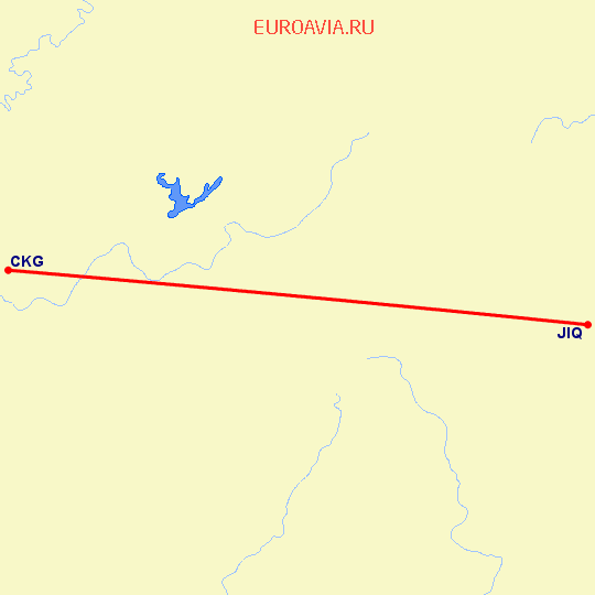 перелет Чонсинь — Qianjiang на карте