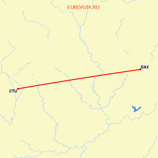 перелет Ченгду — Дэцзян на карте