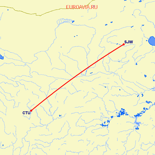 перелет Ченгду — Шицзяжун на карте