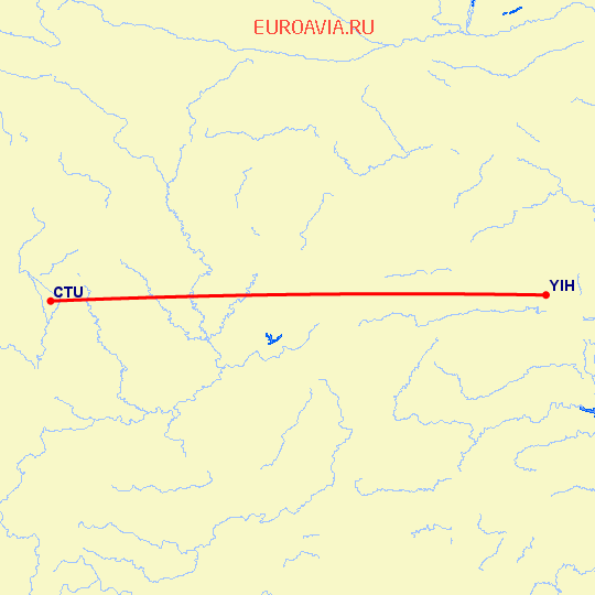 перелет Ченгду — Фучэн на карте