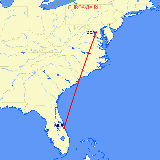перелет Вашингтон — Мельбурн на карте