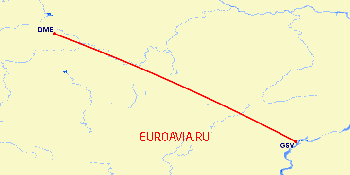 перелет Саратов — Москва на карте