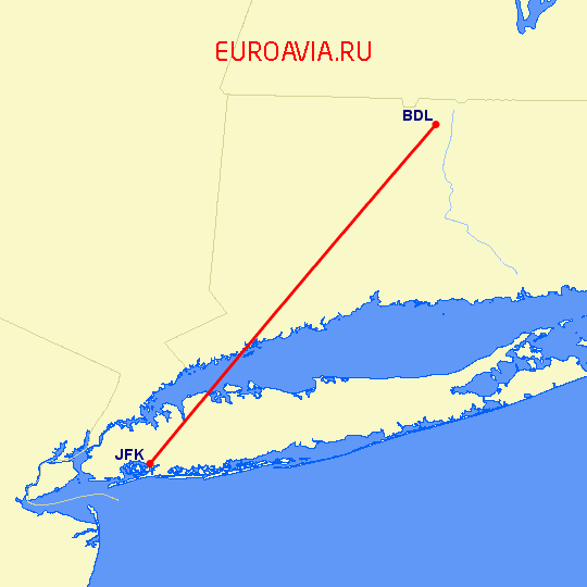 перелет Нью-Йорк — Виндзор Локс на карте