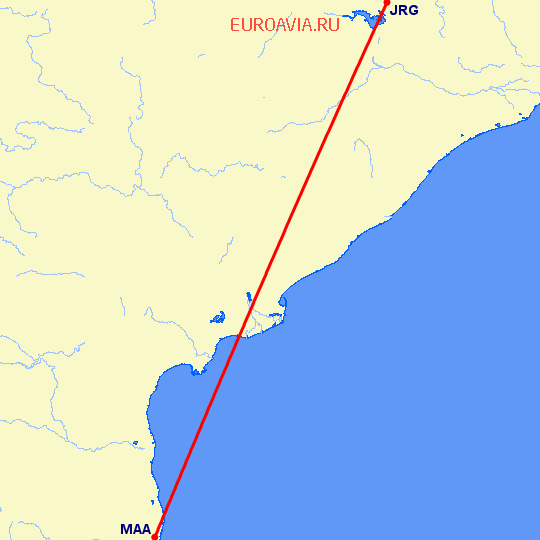 перелет Джхарсугуда — Мадрас Ченнай на карте