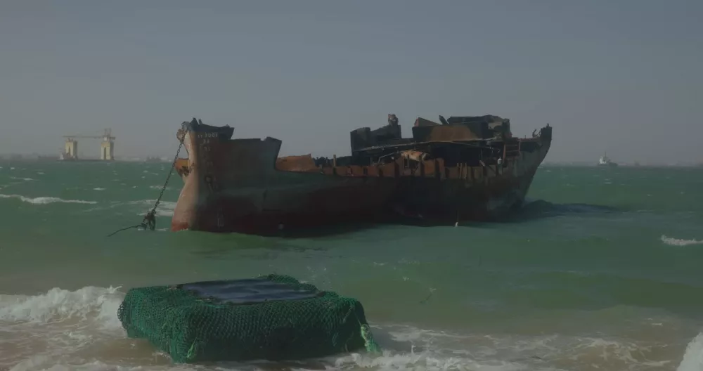 Следы кораблекрушений у берегов Мавритании