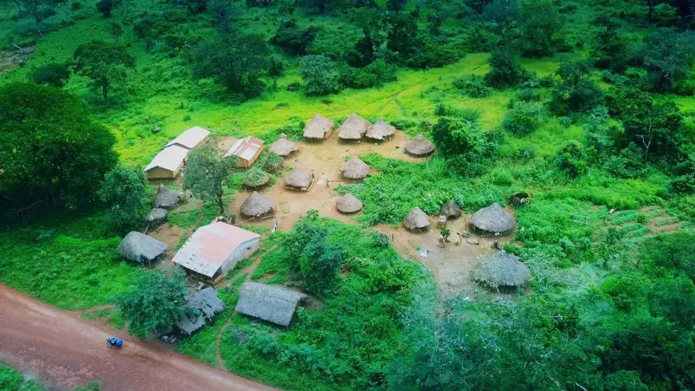 Типичная деревня в Гвинее