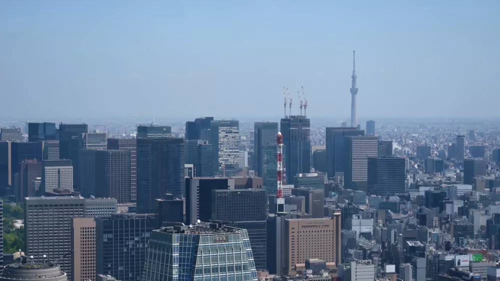Панорама Токио - с высоты птичьего полета