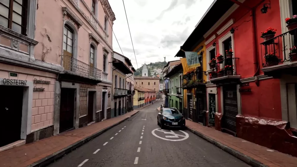 Улицы Старого города в Кито