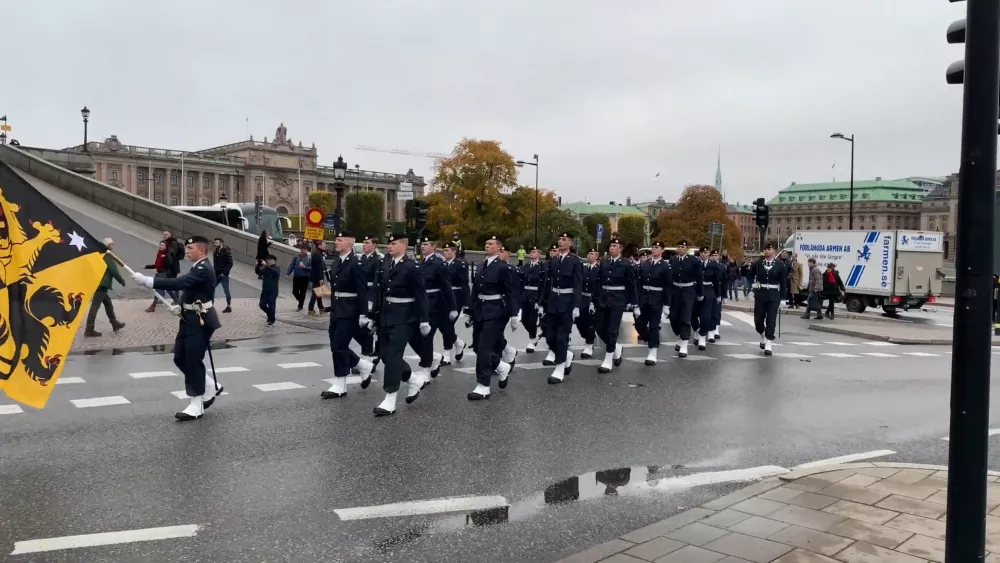 Военный парад в Стокгольме
