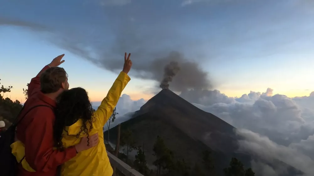 Вулкан Фуэго в Гватемале