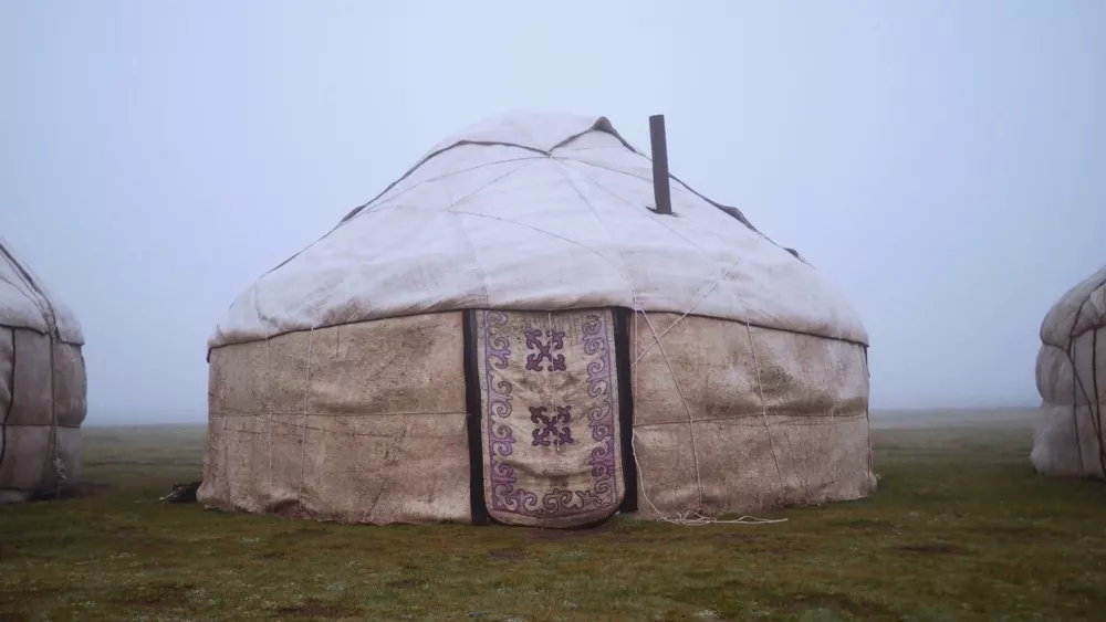 Юрта - жилище скотоводов-кочевников в Кыргызстане